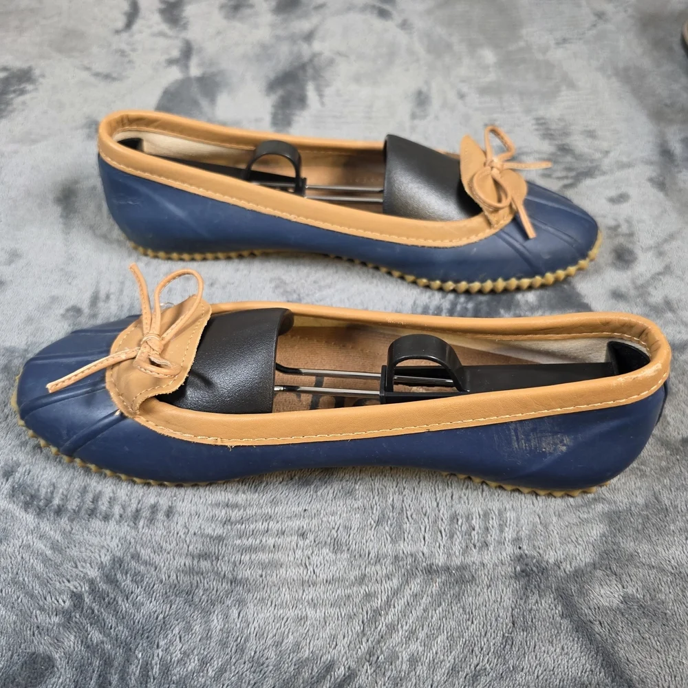 Chooka Duck Skimmer Waterproof Rain Boat Shoes Navy Blue Womens Sz 9